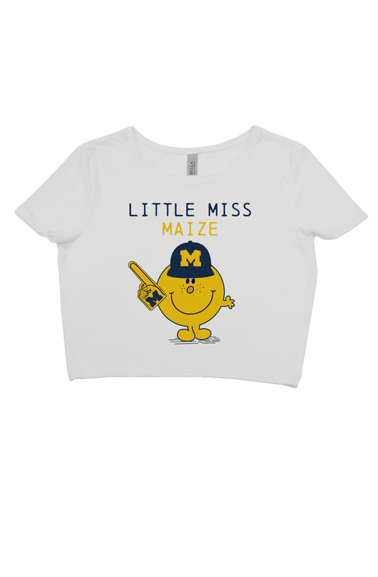 Little Miss Maize Crop Tee | U of M Tee | Michigan