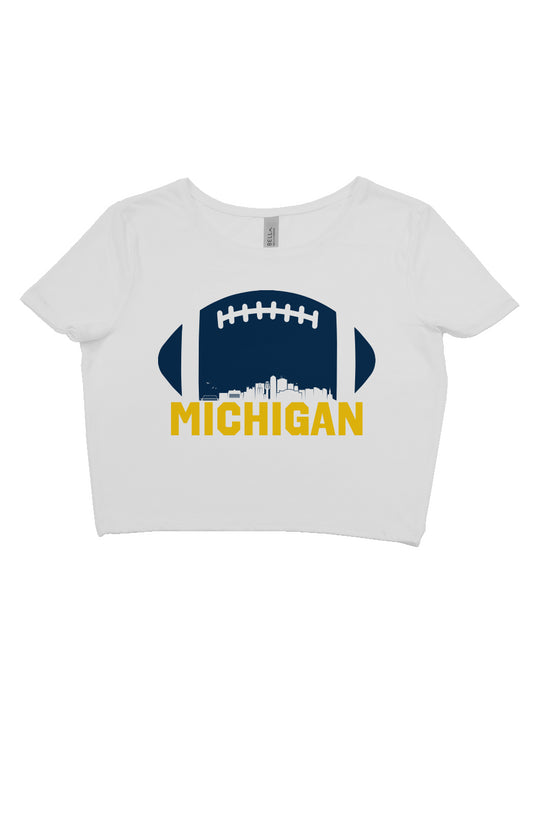 Michigan Football 3/4 Crop Tee | 