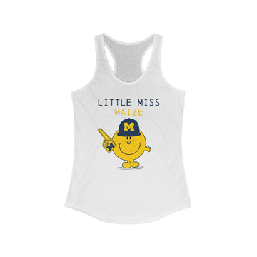 Little Miss Maize Racerback Tank | Michigan Game Day | Michigan Fan Shirt | Football Saturdays