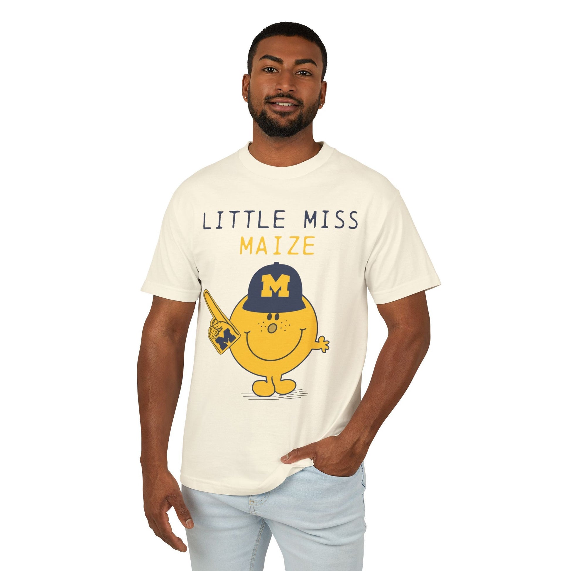 Michigan T Shirt | Vintage Michigan Wolverines T-Shirt | U of M Shirt | "Little Miss Maize"