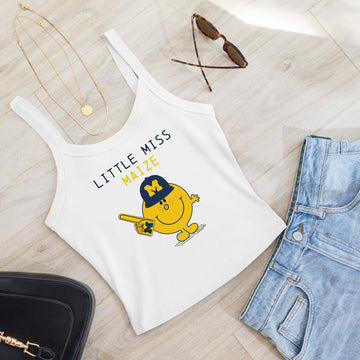 Little Miss Maize | U of M Football Tank top | Michigan Game Day