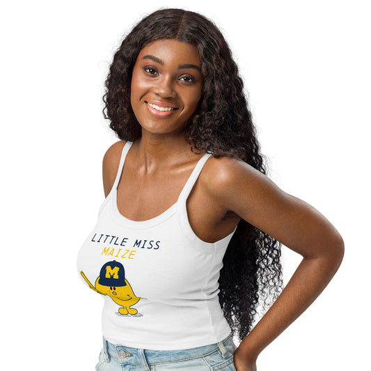 Little Miss Maize | U of M Football Tank top | Michigan Game Day